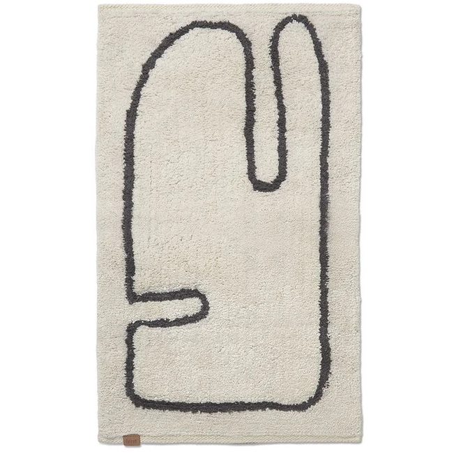 Photo of Lay Washable Mat - Bademåtte - Off-white/coffee - W50 X H70 X D1 Cm