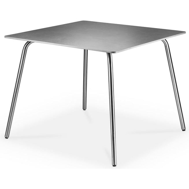 Photo of M21 Brick Garden Table 90x90 cm - Stainless Steel/Stone