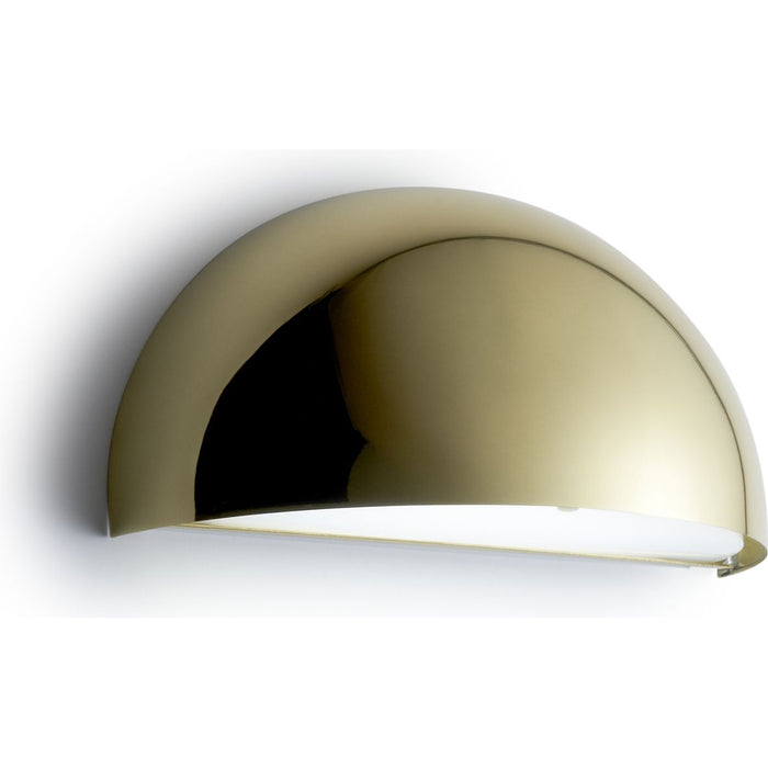 Photo of Rørhat Wall Led, Brass, 10,5W Led 3000K, Ip23 - Wall Lamps Outdoor - Jesper J. Pedersen - Gold