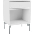 Thumbnail photo of Dream Nightstand - New White / Matt Chrome Legs - Bedside Table - Peter J. Lassen - White - Mdf