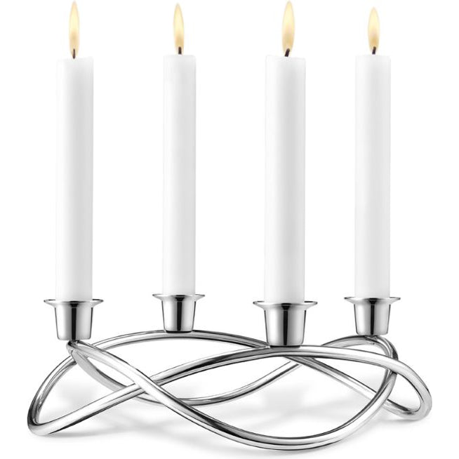 Photo of Season Candleholder Mirror - Candlesticks & Candle Holders - Maria Berntsen - Silver