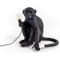 Thumbnail photo of Monkey Lamp Sitter - Black