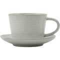 Thumbnail photo of Peony Cup and Saucer Grey/White Set of 4 Pieces