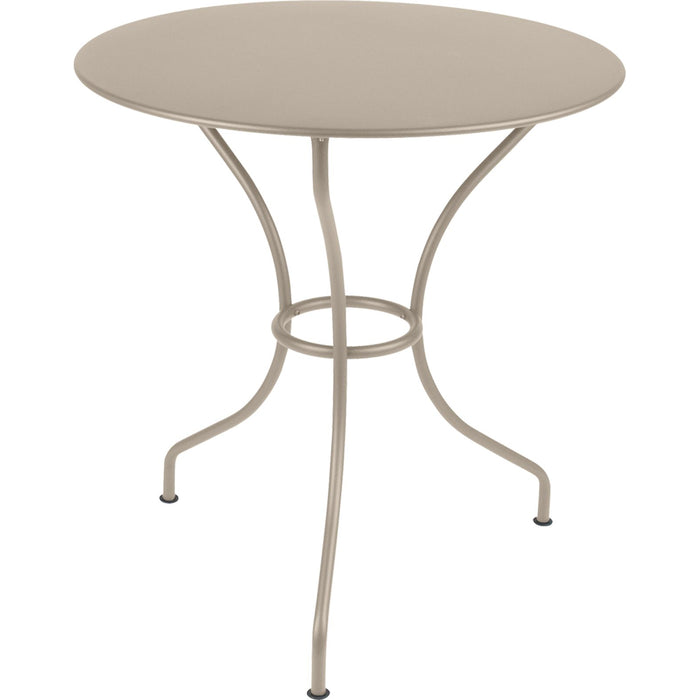 Photo of Opéra Pedestal Table Ø 67 Cm, Nutmeg - Matbord Utomhus - Beige - Metall