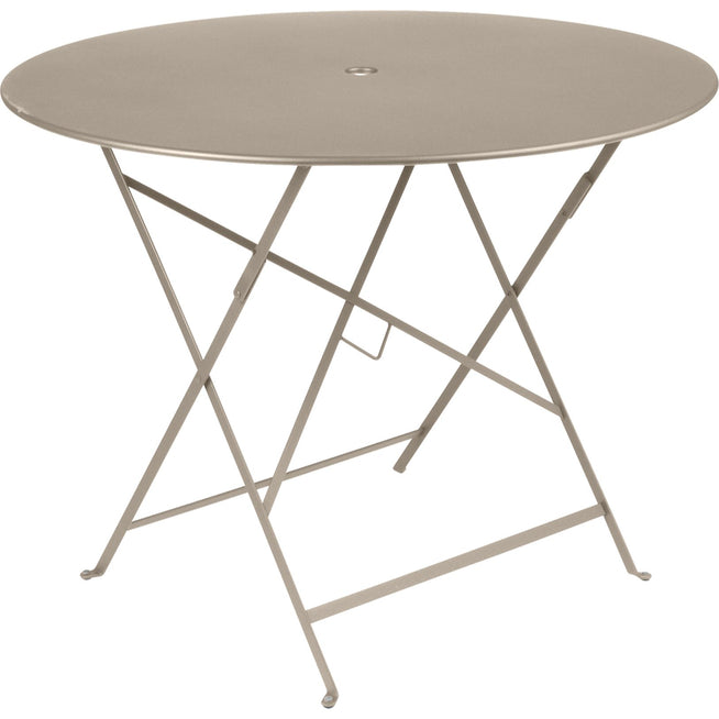 Photo of Bistro Table Ø 96 cm, Nutmeg - Garden table - Beige - Metal