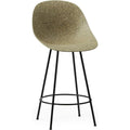 Thumbnail photo of Mat Bar Chair 65 Cm Steel - Barstol - Seaweed / Black Steel - H101 X W51,6 X D55 X Sh65 Cm