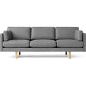Ej220 2033 Sofa 3 Seater Leather Vegeta 90 Oak