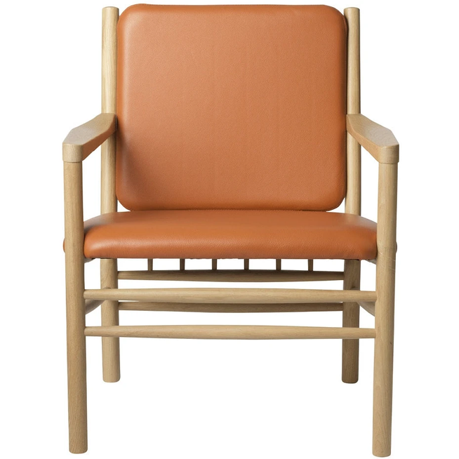 Photo of J147 Armchair - lacquered oak