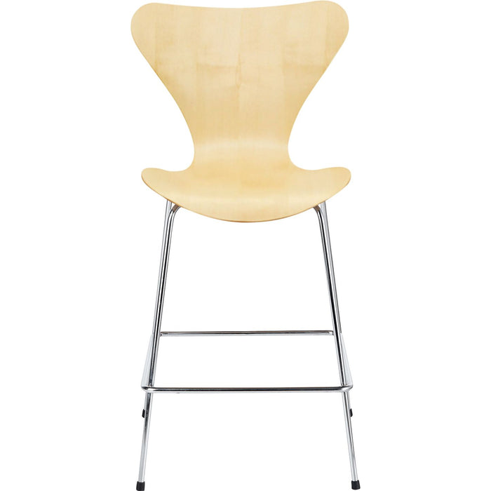 Photo of 3187 Sjuan - Beech veneer - Bar stools - Wood-coloured - Metal/wood