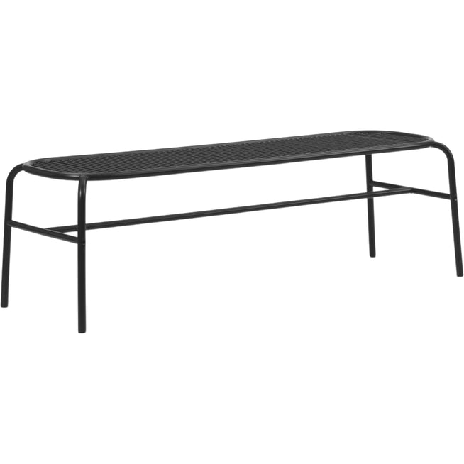 Photo of Vig Bench - Havebænk - Black - L150 X W50 X H46 Cm