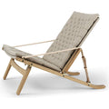 Thumbnail photo of Fk11 Plico Armchair Fabric Canvas Natural White Oiled Oak