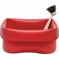 Washing Up Bowl & Brush - Opvask - Red - H28 X L28 X D14 Cm