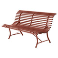 Thumbnail photo of Louisiane Bench 150 cm, Red Ochre - Garden Benches - Red - Metal