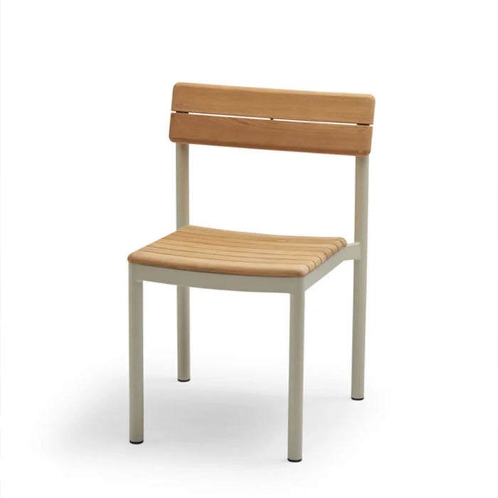 Photo of Pelagus Chair Light Ivory - Outdoor dining chairs - Note Design Studio - Beige - Metal/wood