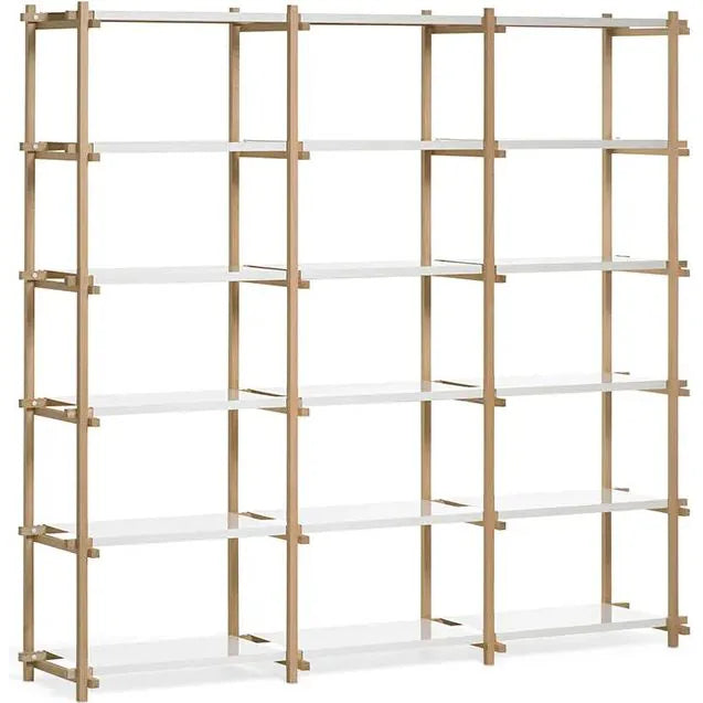 Photo of Woody Bookcase by Hay (High Incl. 18 Shelves)