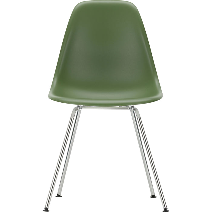 Eames Plastic Chair Dsx - 48 Forest - Chrome Base - Matstolar - Charles & Ray Eames - Grön - Metall/plast