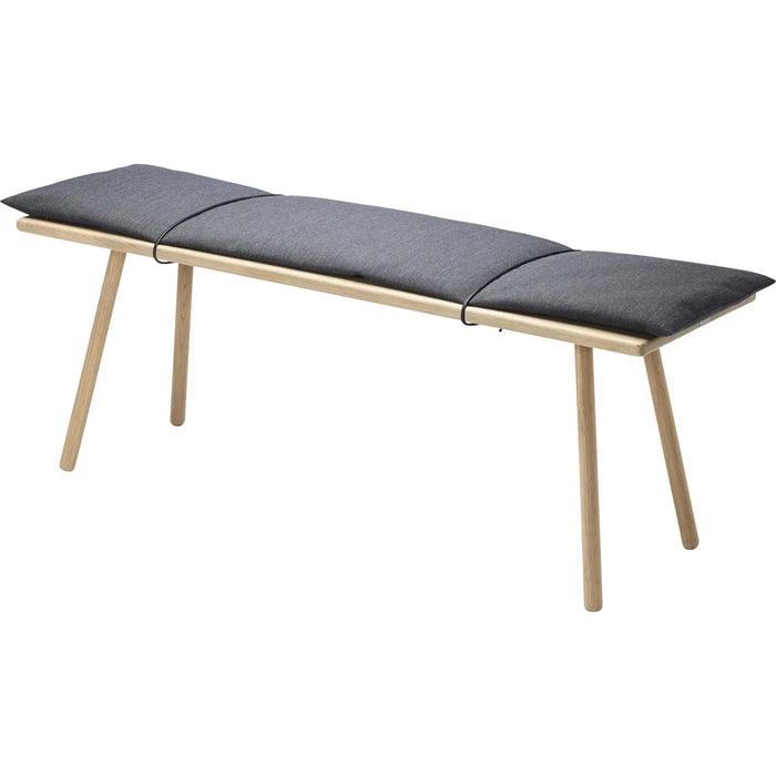 Photo of Georg Bench Untreated - Benches - Christina Liljenberg Halstrøm - Leather/wood/wool