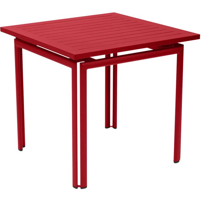 Photo of Costa Table 80x80 cm Poppy 67 - Outdoor dining table - Red - Metal