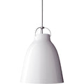 Thumbnail photo of Caravaggio 1 Pendant White Smooth-grey Textile Cord