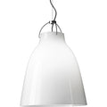 Thumbnail photo of Caravaggio Opal P3 Pendant Lamp White Opal Glass-silver Grey Cord