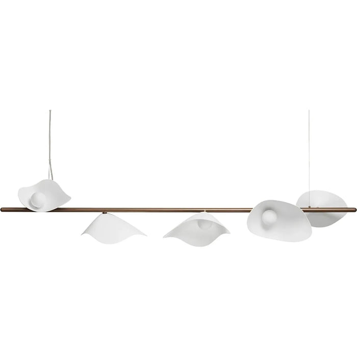 Photo of Florii 5 Linear Pendant Light Dark Bronze/White