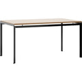 Thumbnail photo of Pk52A Desk Powder Coated Steel Clear Lacquered Oak - Black