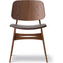 Søborg 3051 Wood Base Chair - Upholstered Seat