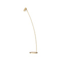 Thumbnail photo of Puck Floor Lamp, Matte Brass - Reading Lamps - Åke Hultgren - Gold