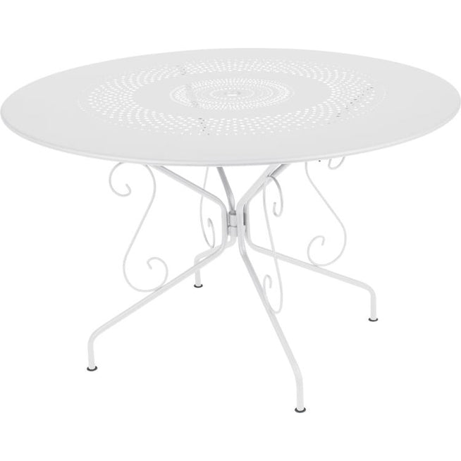 Photo of Montmartre Table Ø 117 Cm, Cotton White - Matbord Utomhus - Vit - Metall