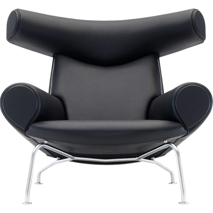 Photo of Wegner Ox Chair 1000 By Hans J. Wegner - Lænestol - Max 95 Cognac - W99 X D99 X H92 X Sh36 Cm