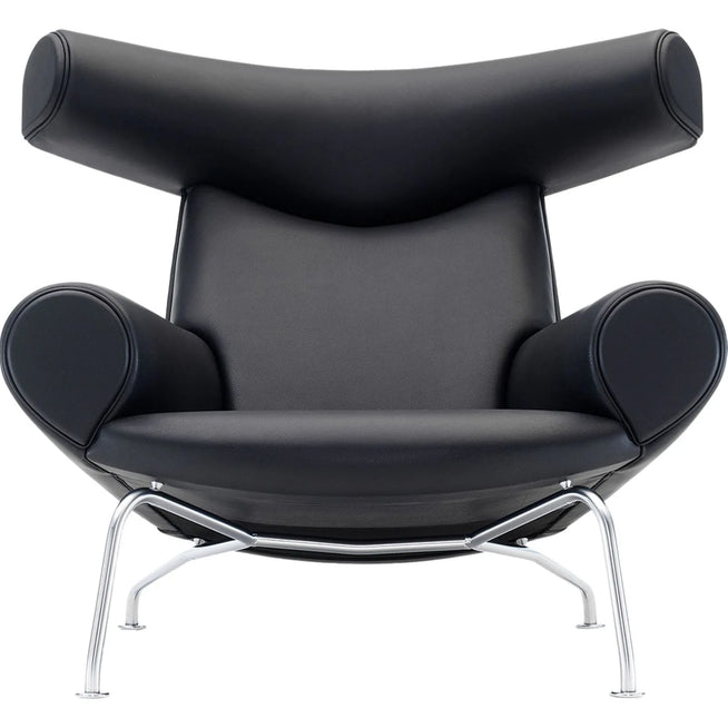 Photo of Wegner Ox Chair 1000 By Hans J. Wegner - Lænestol - Max 95 Cognac - W99 X D99 X H92 X Sh36 Cm