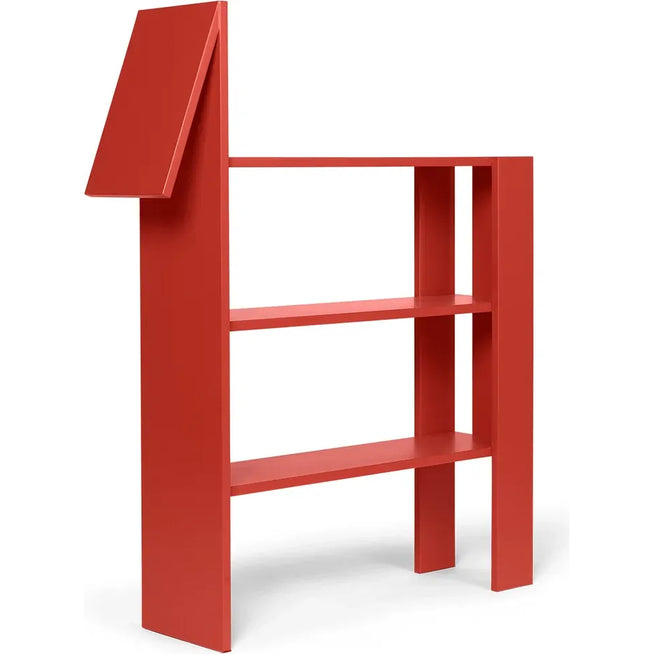 Photo of Horse Bogreol - Reol - Poppy Red - W91 X D24 X H111 Cm