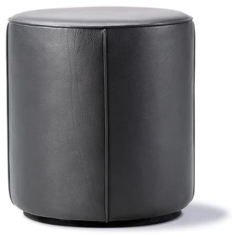 Mono Pouf 7421 By Due & Trampedach - Puf - Omni 301 Black - Ø39 X H43 Cm