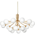 Thumbnail photo of Apiales 18 Chandelier Brushed Brass/opal White