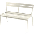 Thumbnail photo of Luxembourg Bench With Backrest Clay Grey A5 - Garden Benches - Frédéric Sofia - Green,Grey - Metal