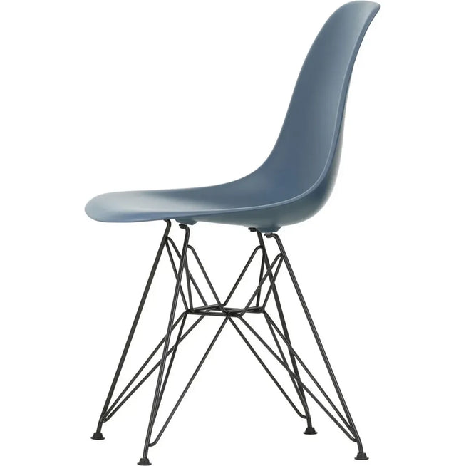 Photo of Eames Plastic Chair DSR Sea Blue Dark Base - Dining Chairs - Metal/Plastic