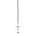 Thumbnail photo of Star Pendant Lamp, Nickel-plated Brass, Black Cable - Pendant Lamps - Jonas Bohlin - Silver