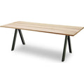 Thumbnail photo of Overlap Table - Western Red Cedar Fsc Mix - Steel / Hunter Green - Outdoor Dining Table - Metal/Wood
