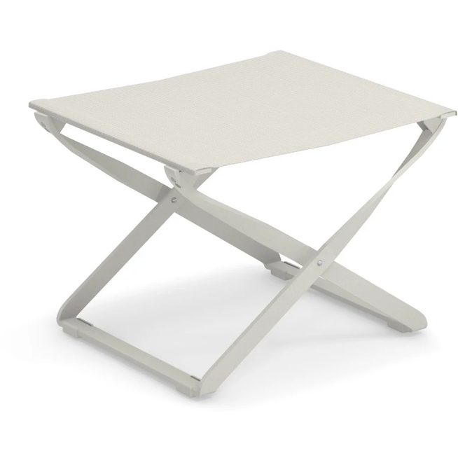 Photo of Ciak/kira Folding Pouf, Matt White, Seat: Emu-tex, Rough White - Utomhuspallar & Puffar - Christophe Pillet,stefan Diez - Vit