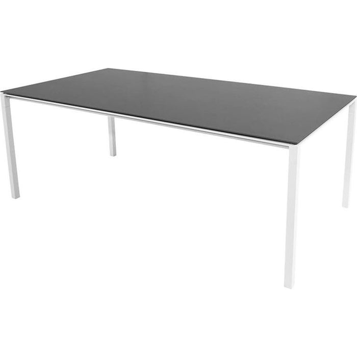 Photo of Pure Table - 200x100 - Dining Table - Frame: White Aluminium / Table Top: