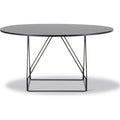 Thumbnail photo of Jg Table 6568 - Dining Table - Black Linoleum W/Black Oak / Black Powder Coated Steel - Ø140 X H72 Cm