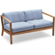 Virkelyst Sofa, Teak, Fossflakes Padding, Outdoor Textile /