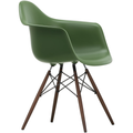 Eames Plastic Armchair Daw - 48 Forest - Dark Maple - Matstolar - Charles & Ray Eames - Grön - Metall/trä/plast