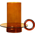 Thumbnail photo of Luce Candle Holder - Lysestage - Amber - W14,5 X H14 X D17 Cm