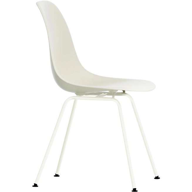 Photo of Eames Plastic Chair Dsx - 11 Pebble - White Base - Matstolar - Charles & Ray Eames - Vit - Metall/plast