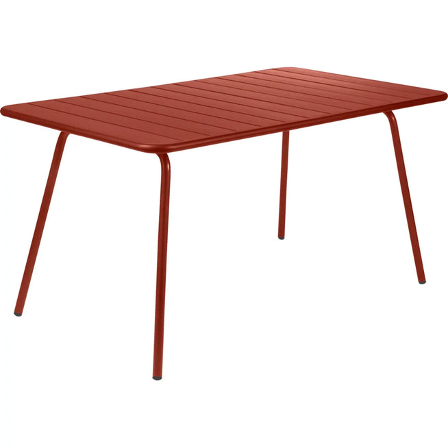 Photo of Luxembourg Table 143 x 80 cm - Red Ochre - Outdoor Dining Table - Metal