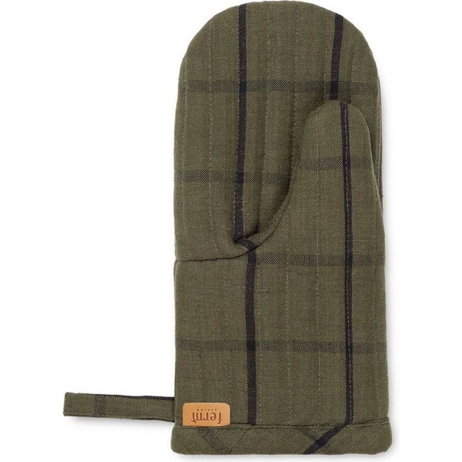 Photo of Hale Oven Mitt - Grydelapper - Green/black - 13.5 X H: 28 X D: 3 Cm