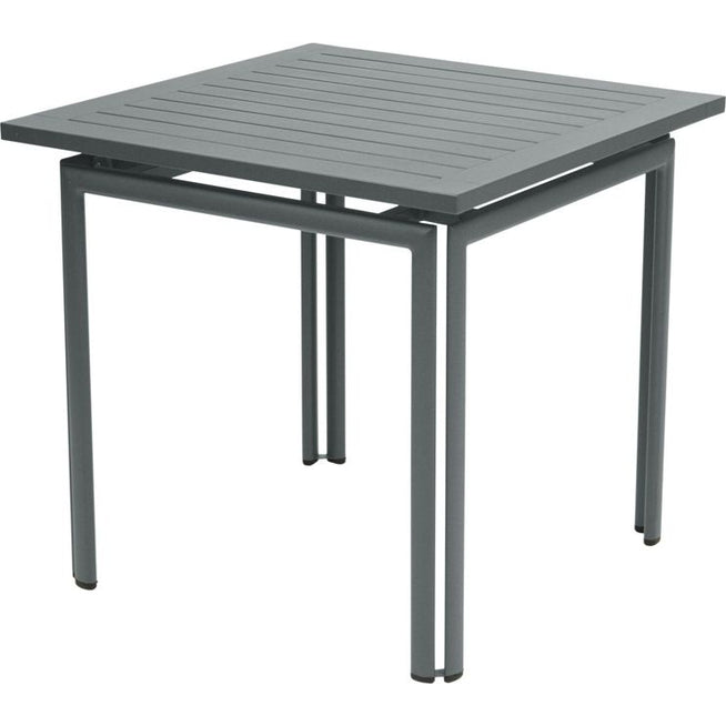 Photo of Costa Table 80 x 80 cm, Storm Grey - Outdoor dining table - Grey - Metal