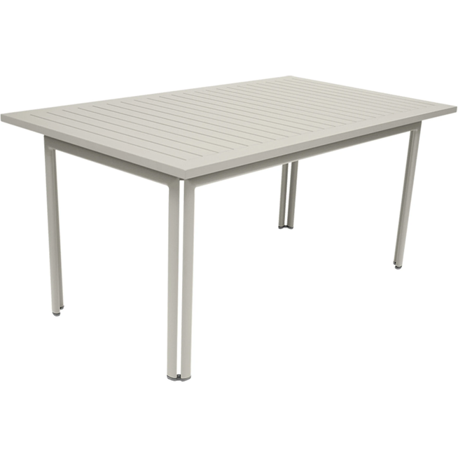 Photo of Costa Table 160x80 cm Clay Grey A5 - Outdoor Dining Table - Green,Grey - Metal