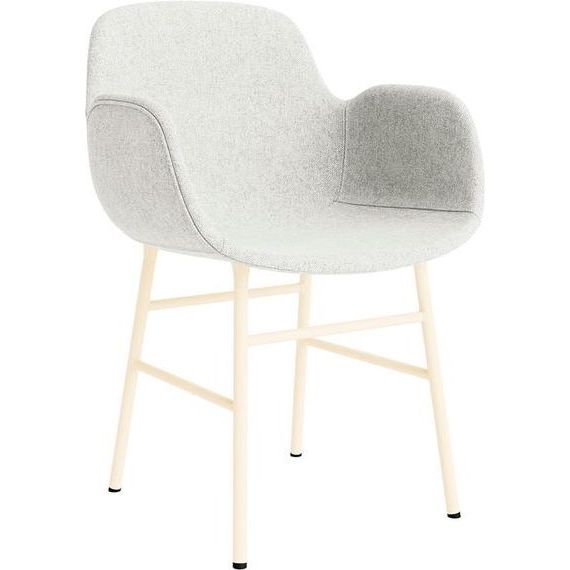 Photo of Form Armchair Full Upholstery Steel - Spisebordsstol - Cream Steel /
